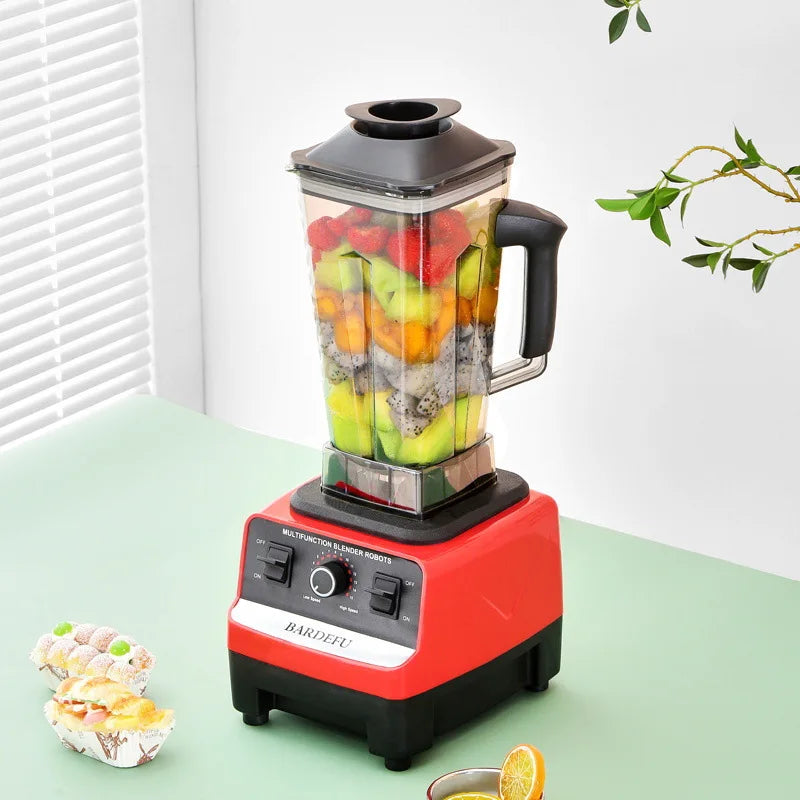 Stock 9500W 2025 Kitchen Commercial Blender 3-in-1 Professional Heavy Duty 2.5L 1.5L 0.5L Stainless Electric Plastic Hotels