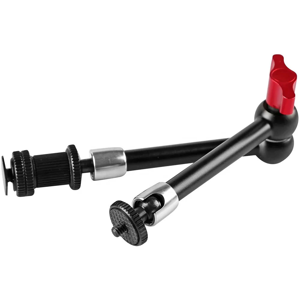 Takenoken 11 Inch CNC Metal Magic Arm Rig Adjustable DSLR Camera Super Clamp 11 Inch Articulating Friction DSLR Camera Mount