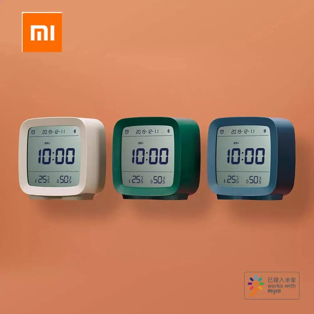 Xiaomi Cleargrass Qingping smart Alarm Clock smart Control Temperature Humidity Display LCD Screen Adjustable Nightlight