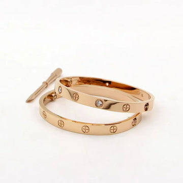 Gold Plated Screwdriver Mens and Womens Gold Bracelet Waterproof Nail Bracelet Stainless Steel 18K Cross Bracelet