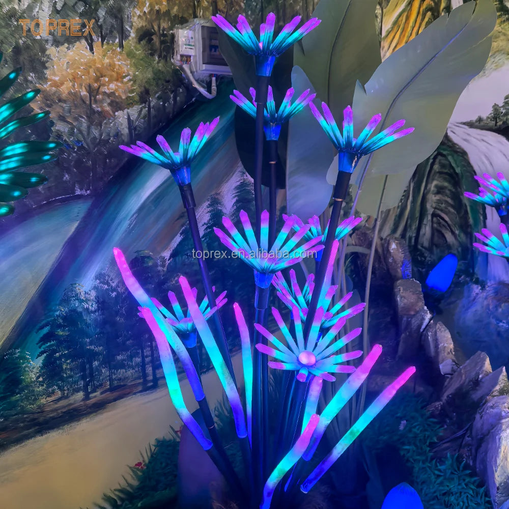 TOPREX 2025 New Design Outdoor Decor LED Ornament Decorative Lights Luminous Crystal Plants Landscapes Scene Props Decorations