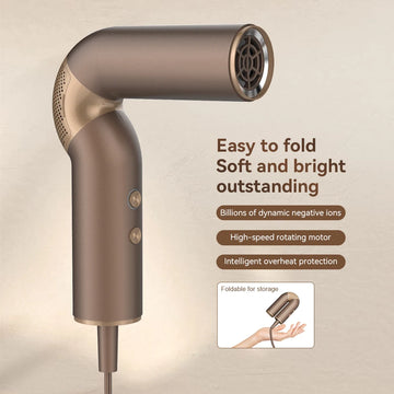 2025 Portable Foldable MINI Hair Dryer 110000 RPM Brushless High-Speed 110000 RPM Pocket Negative Ions New Travel Hair Dryer