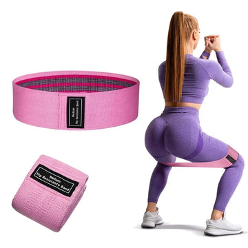 Elastic Loop Fabric Exercise Bands Gym Workout Bands for Stretching Yoga Hip Resistance Fitness Bands for Body Building