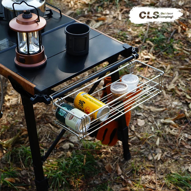 CLS Outdoor IGT Folding Table Camping Portable Picnic Folding BBQ Table Mobile Kitchen Lifting Expanded Aluminum Table