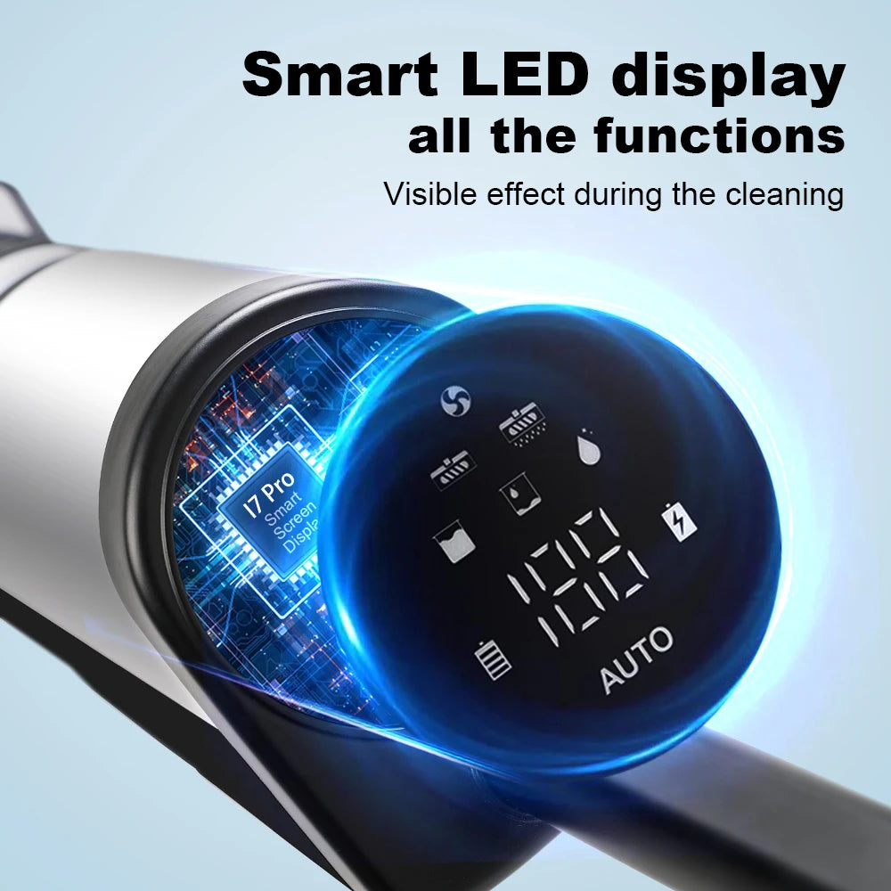Cordless Hard Floors Cleaner Liectroux I7Pro Lightweight Wet Dry Vacuum Cleaners for Multi-Surface Cleaning,Smart Control System