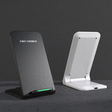 High Quality Custom Logo Multifunction Portable Phone Charger Fast Charging Holder 15W Stand Foldable Wireless Charger