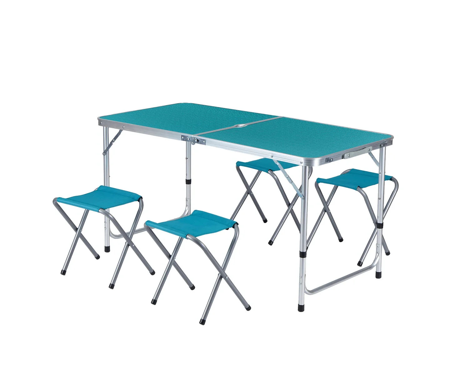 Modern Portable Stainless Steel and Aluminum Folding Table for Outdoor Activities Like Beach Hiking Camping
