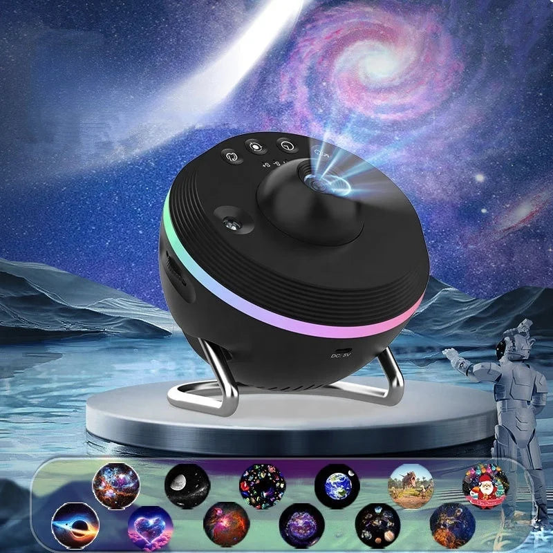 Upgrade Shooting Star 13 in 1 Galaxy Star Projector Ultra Clear Space Ball Planetarium Proyector Night Light Lamp for Kids Gifts