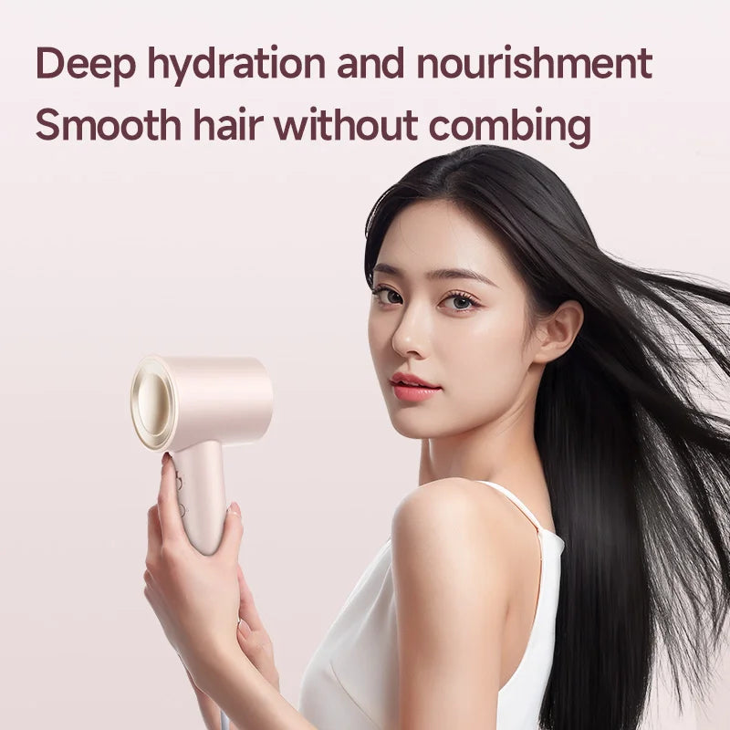 Blade-Free High-Speed Hair Dryer with Intelligent Mute Motor Large Wind Power Hair Salon Dryer Hotels Outdoor Travel Use