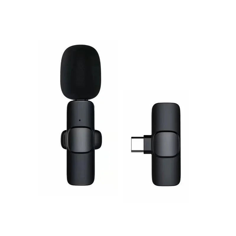 K9 High Quality Dynamic Microphone Wireless Audio Recording Lavalier for Smartphone Camera Omni-Directional Binaural Speakers