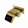 Intelligent Digital Display Concealed Bathroom Faucet Brass Wall-Mounted Folding Waterfall Hot Cold Basin Faucet Thermostatic