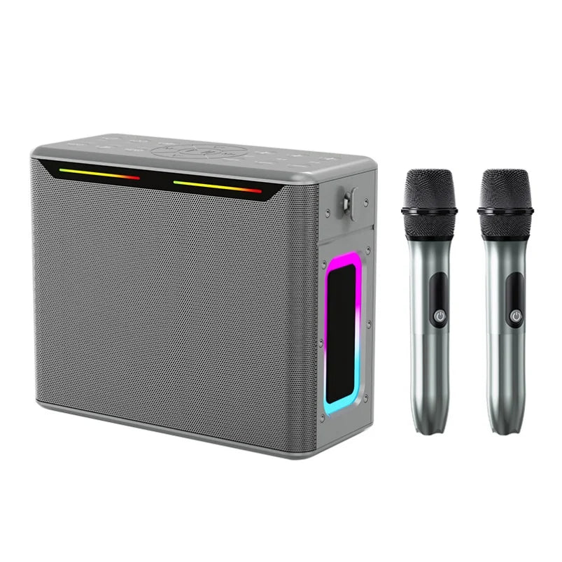 Professional Karaoke Bluetooth Speaker with Microphone Powerful Portable PA System with Subwoofer for Outdoor Party and Home Use