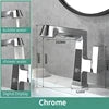 New 360 Degree Rotary Brass Basin Tap Gun Grey Pull Out Hot and Cold Bathroom Faucet with Temperature Digital Display