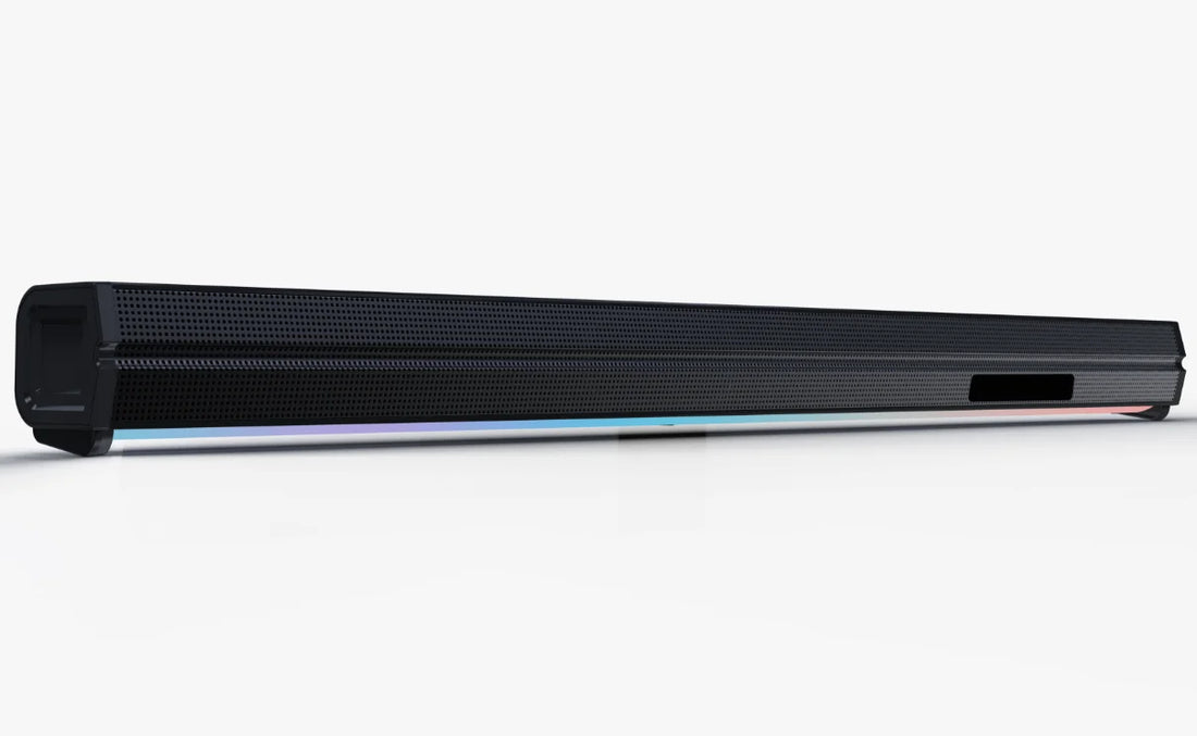 TV Soundbar with BT 5.3 Remote Wireless Speaker USB Desktop Laptop PC Gaming RGB Light Stereo Sound Sound Bar Subwoofer