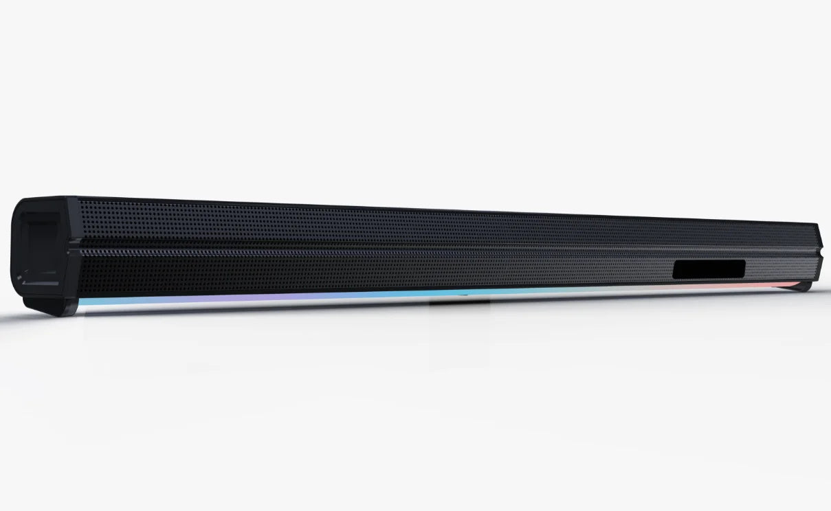 TV Soundbar with BT 5.3 Remote Wireless Speaker USB Desktop Laptop PC Gaming RGB Light Stereo Sound Sound Bar Subwoofer