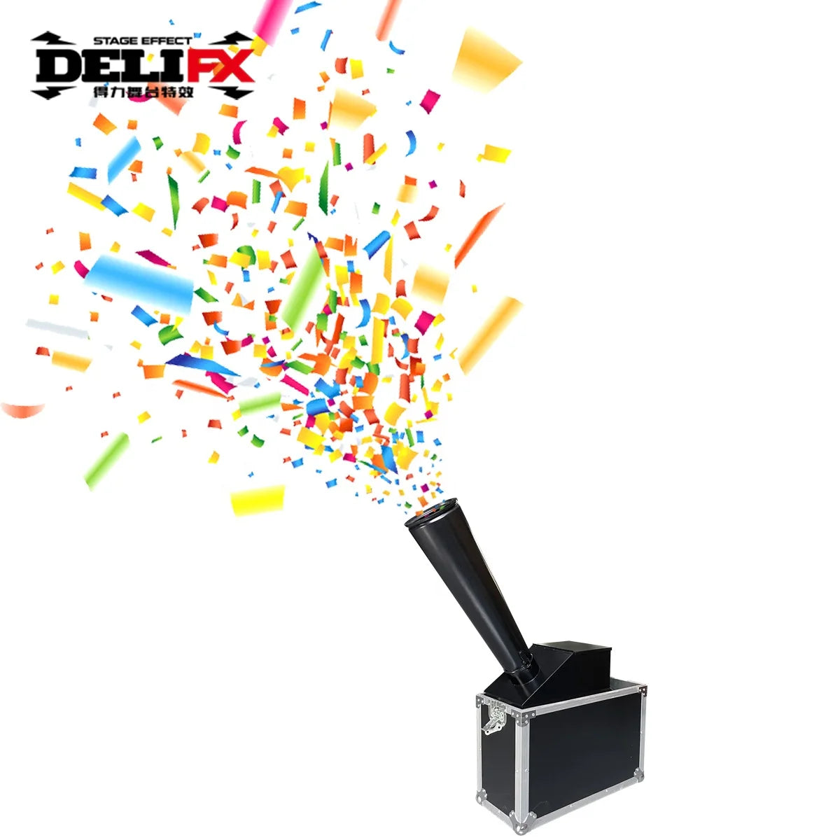 Not Jumbo Size SMALL Co2 Paper Confetti Machine with 2 Meters Hose Pipe Extension Cover 80 SQM Ultimate Confetti Mini Blower