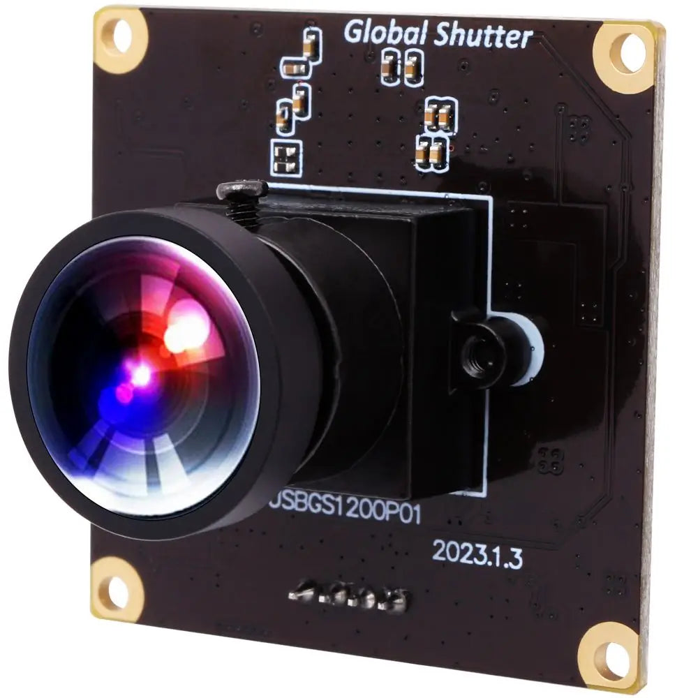 ELP 1200P HD Global Shutter USB Webcam Module High Speed 90fps Small Mini Cameras with CCTV No Distortion M12 Lens