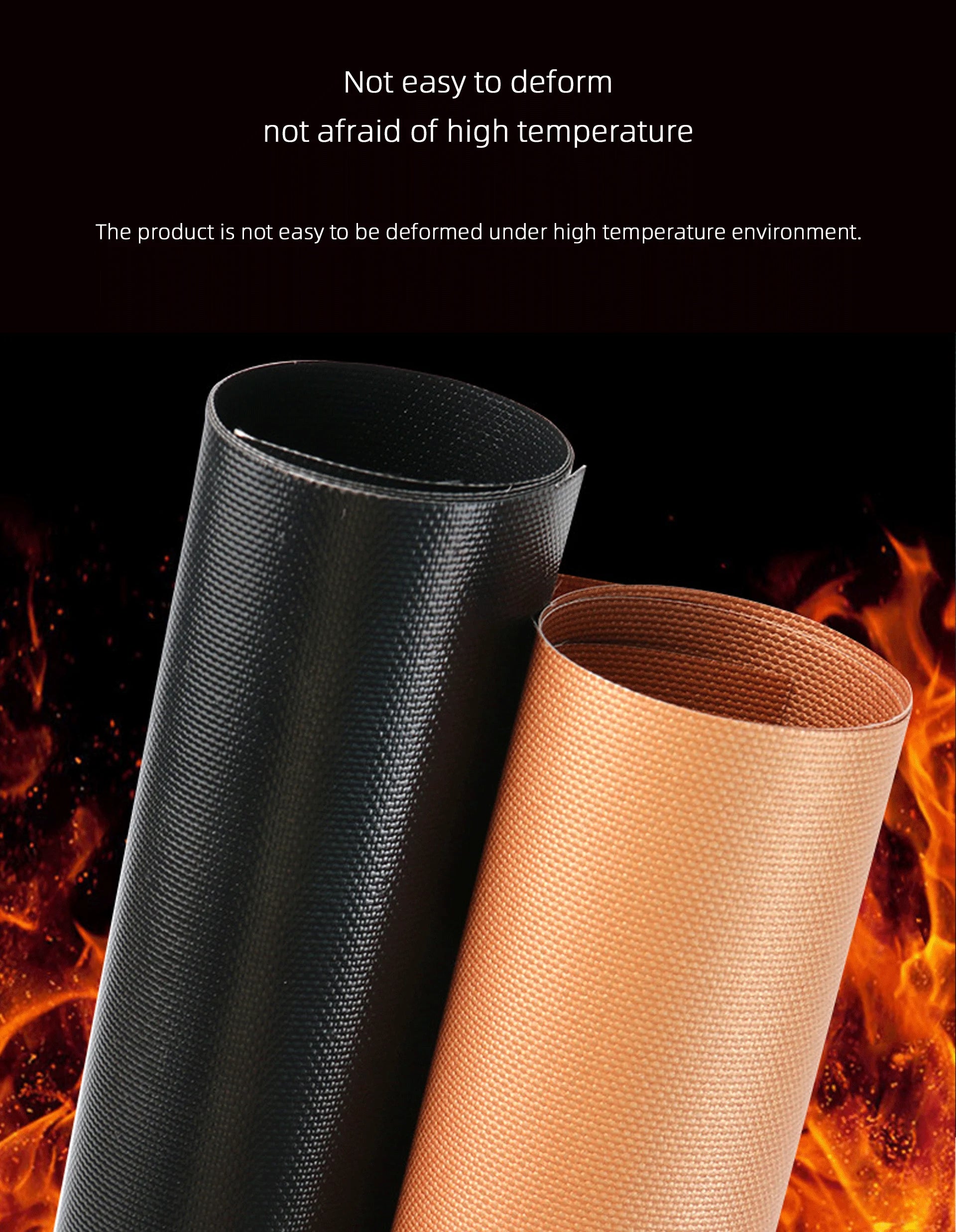 Non-sticky Heat Resistant 40x30cm 15.75x13Inch Korean Charcoal PTFE BBQ Carpet Cutting Grill Mat for Shelf