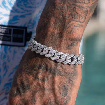 Hip Hop 14mm CZ Cuban Link Chain Miami Choker Necklace with AAA Cubic Zirconia Iced Out Jewelry-Fashionable Chains