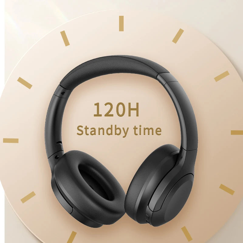 2025 New Active ANC Over-Ear Foldable Headset BT 5.3 TWS Earphones Headphones LED Battery Indicator for Gaming Noise Cancelling