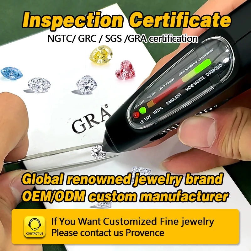 Wholesale Custom Fine Jewelry Manufacturer 0.8carat DEF VVS Diamond Stud Earrings 925silver Gold Plated Moissanite Earring Suit