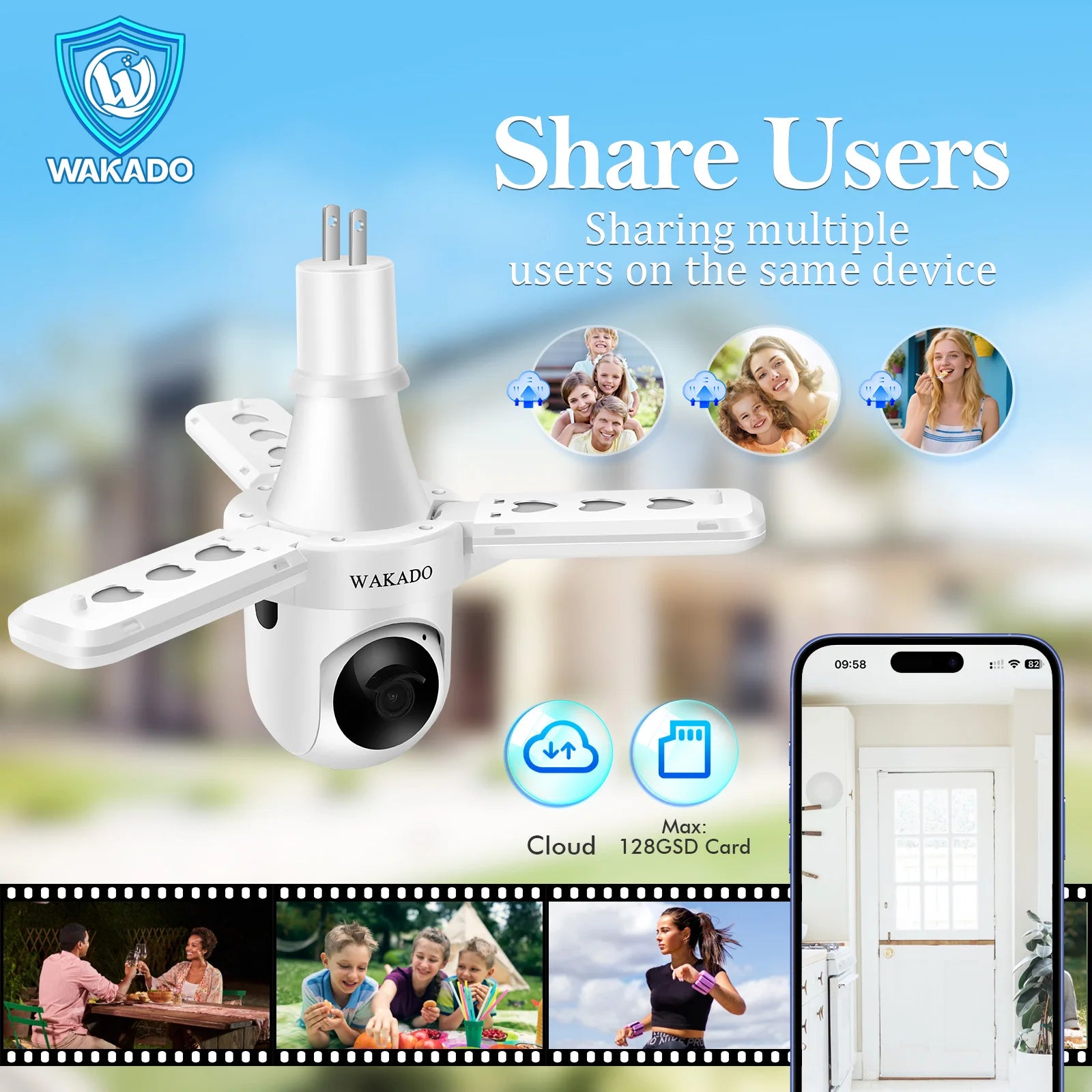4G Light Wifi Bulb Cctv Camera Wifi Housing Dome Indoor Ptz Ai Smart Security Camera for Security