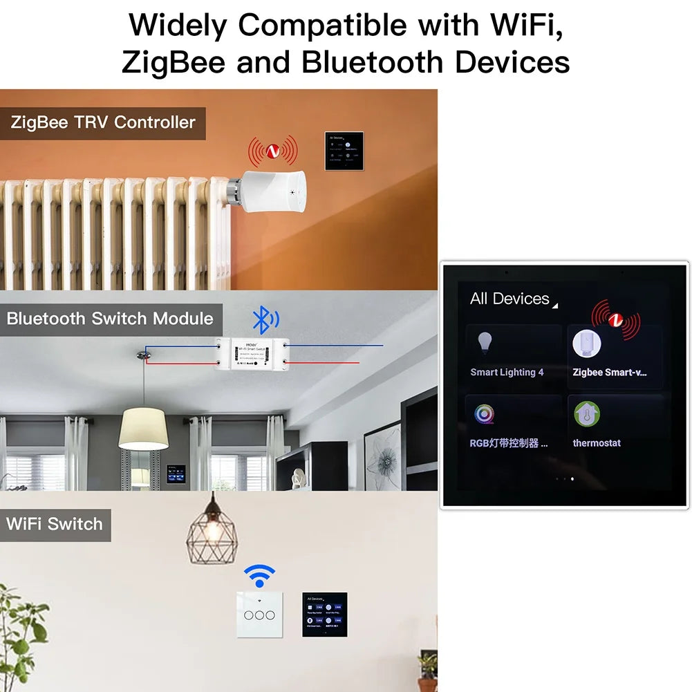 Tuya Smart Home Devices Integration System Home Automation System Scenes Remote Control with Zigbee Gateway Hub All in One MOES