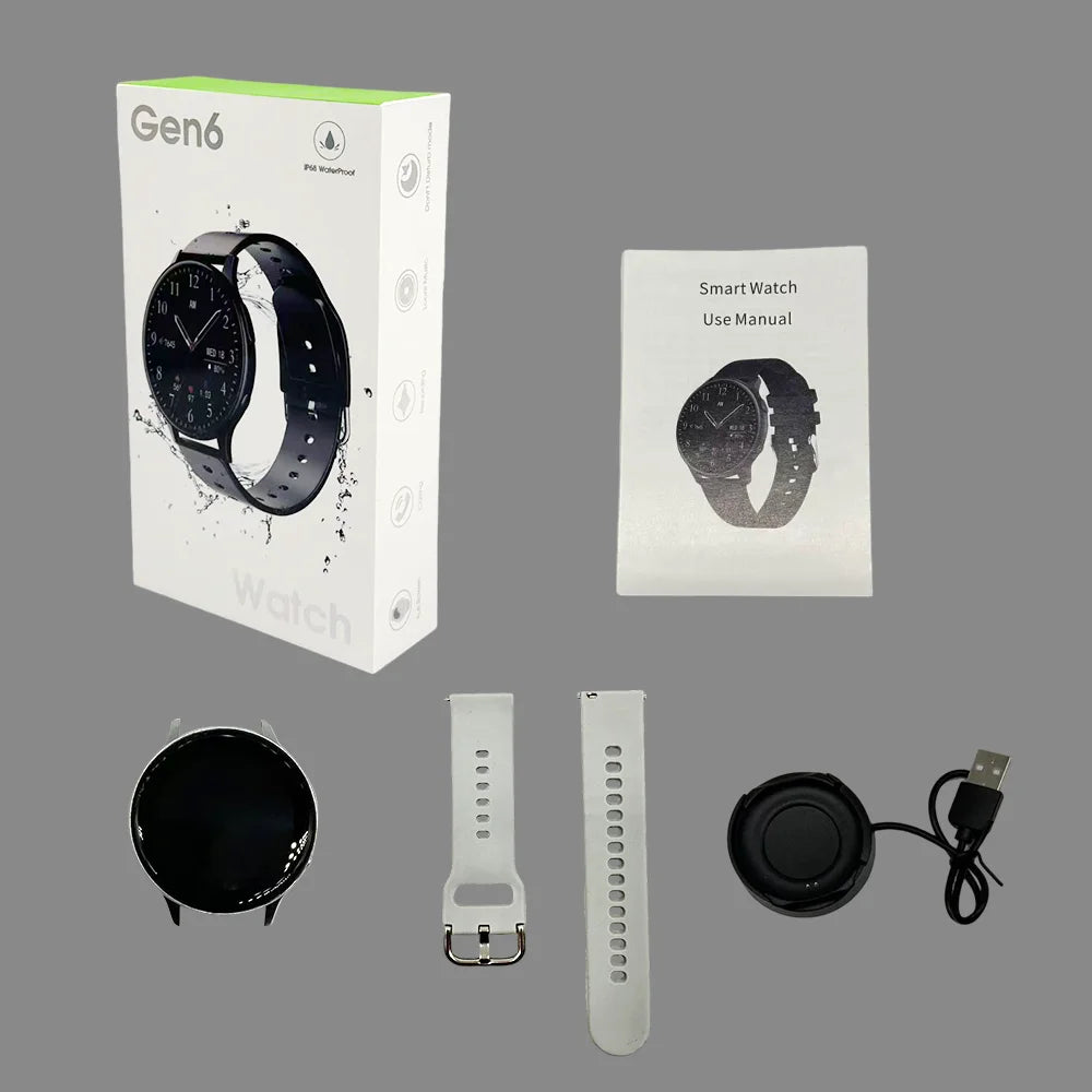 2025 Relojes Inteligentes Bracelet Smart Watches Set for Men and Women Waterproof Smartwatch GEN6