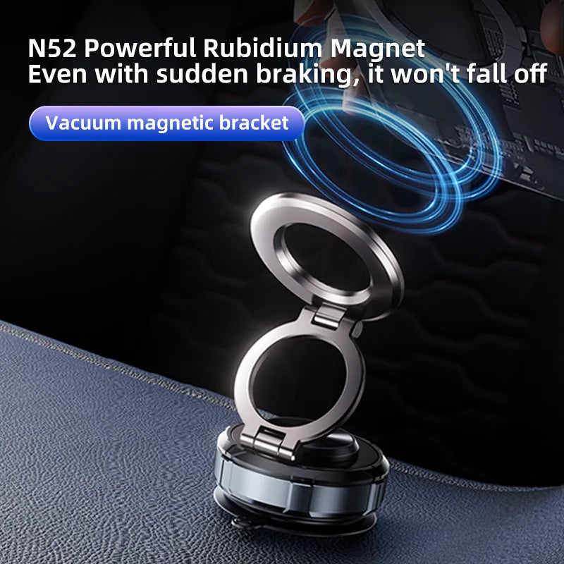 Portable Foldable Device Vacuum Magnetic Suction 360° Adjustable Car Phone Holder for Iphone 16 Pro Max  Trending Products 2025
