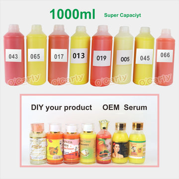 1 Litre Organic Kojic Acid and Collagen Serum Glycerin-Based Face Whitening and Anti-Aging Pore Minimizer for Dark Skin