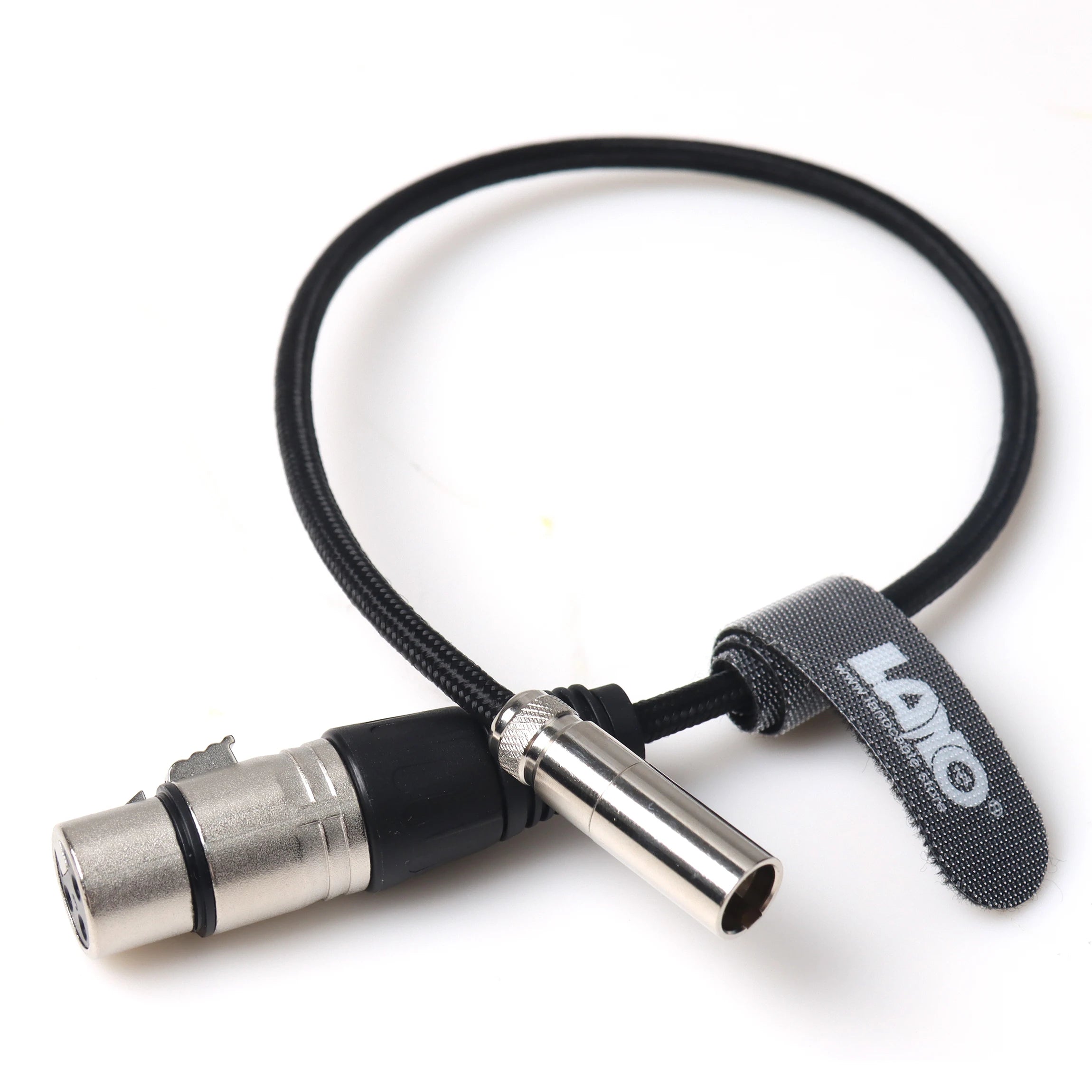 3-Pin XLR Female to 3-Pin Mini XLR Male Braided Nylon Audio Cable for Cameras Microphones  Recording Devices