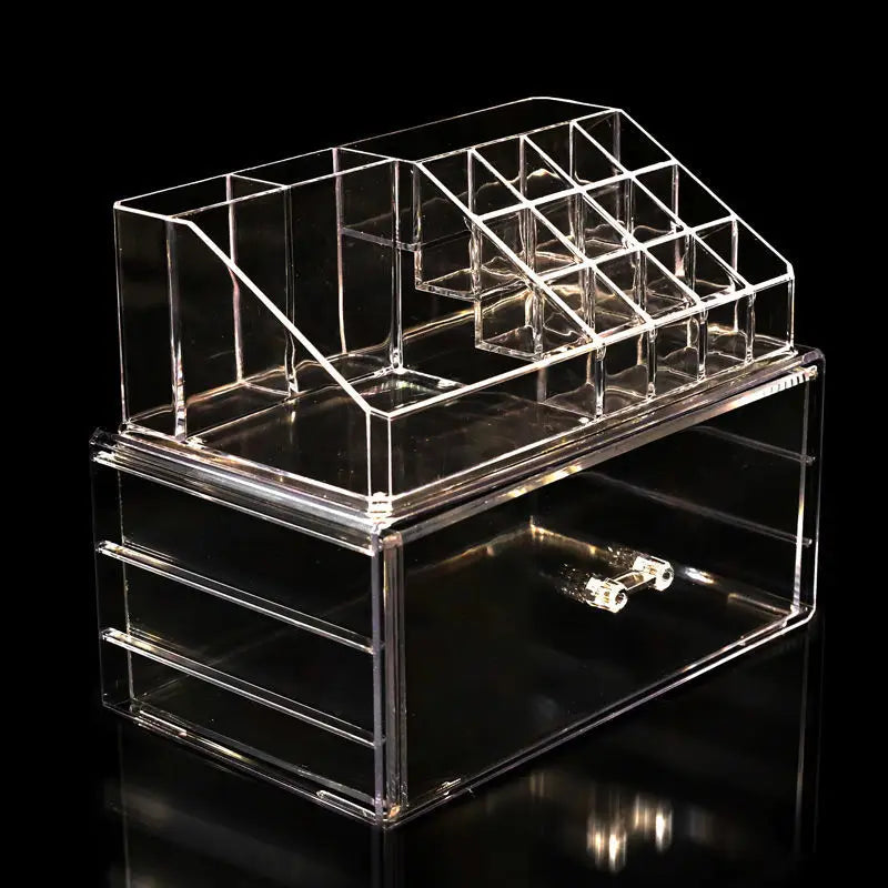 Cosmetics Beauty Supplies Acrylic Makeup Box Lipstick Jewelry Hair Accessories Makeup Brush Organizer Storage with Drawers