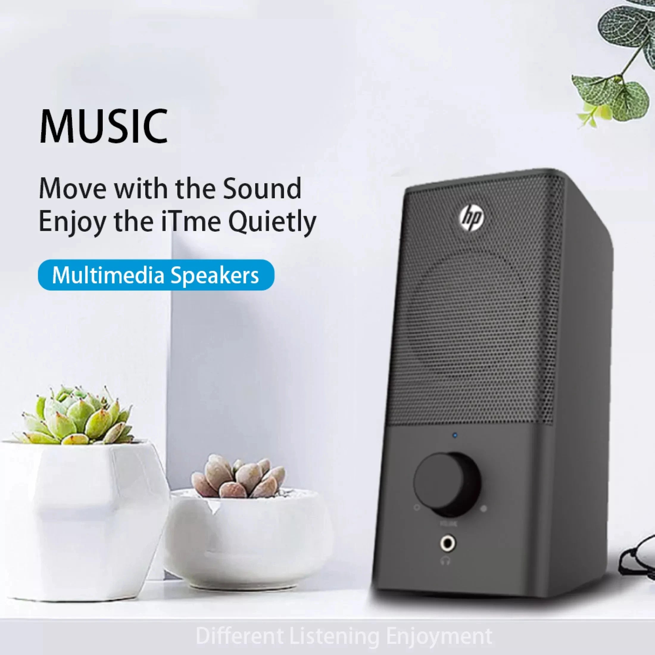 Multimedia Computer Speaker Desktop Office Home Stereo Small USB+3.5mm Jack for Laptop TV Mobile Phone