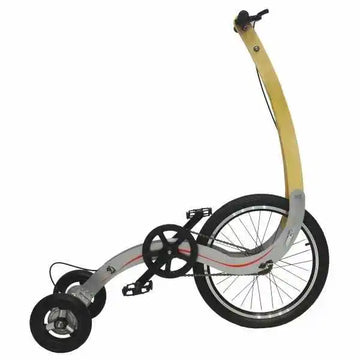 20 Inch Uniquely Designed Standing Bike Three-Wheeled Stand-Up Half Bike Creative Fitness Cycling Freestyle Bike