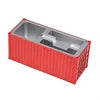 Customized Logo Desk Mini Container Plastic ABS Simulation Storage Box Shipping Container Pen Holder  Business Card Holder