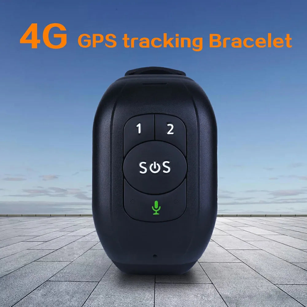 4G LTE Mini GPS Smart Watch Bracelet Waterproof Portable Tracker Elderly Pets Vehicles Real Time Tracking SOS Alarm Clock