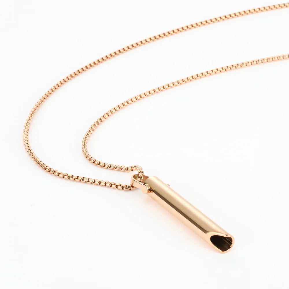 Anti-Anxiety Jewelry Breathing Necklace for Breathwork Anxiety Breathing Tool Stress Relief Anxiety Necklace for Women Men Baby