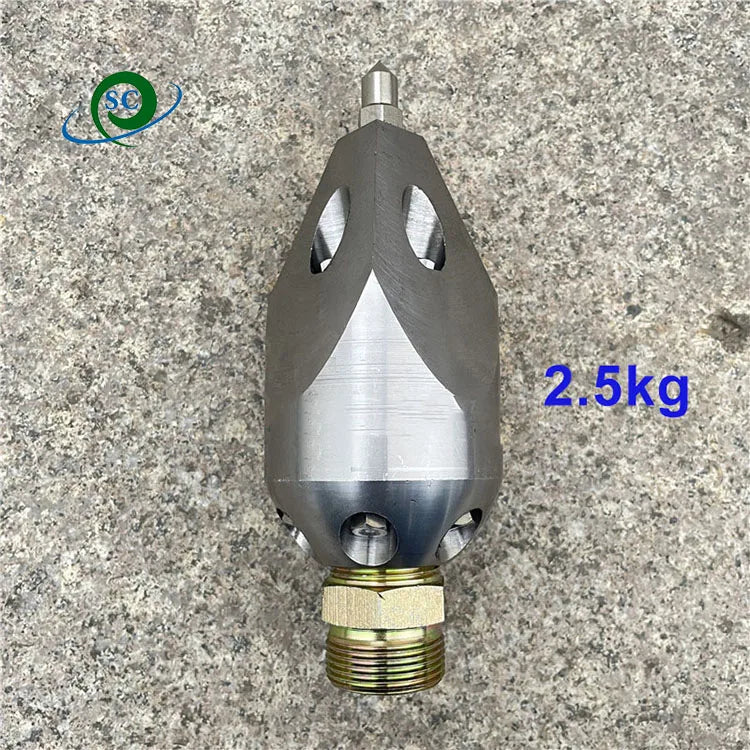 High Pressure Cleaning Hard Silt Jetter Ceramic Nozzle Sewer Drain Dredge Nozzle