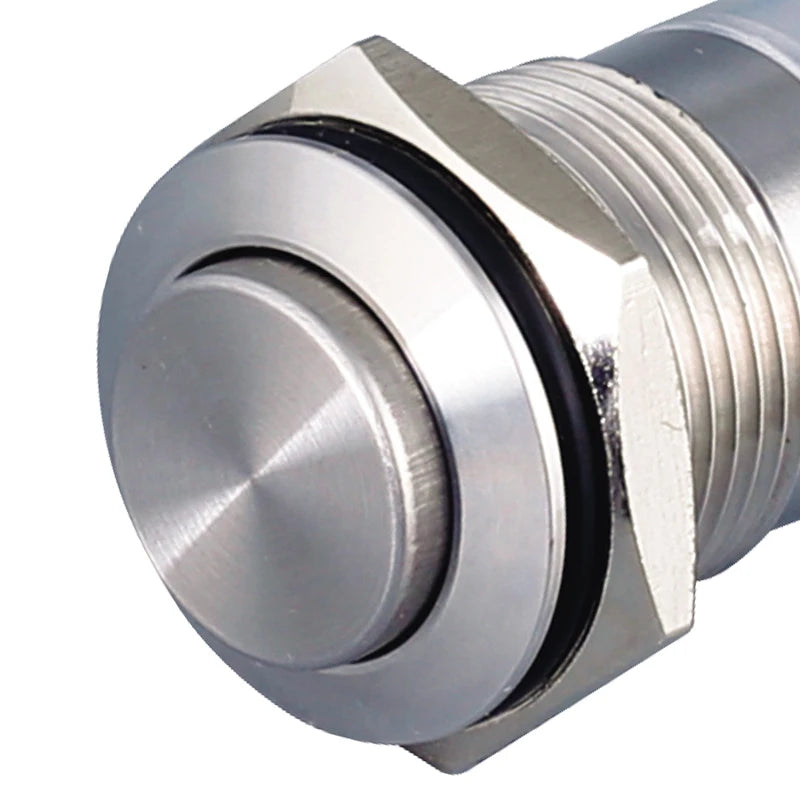 Push Button Switches 16mm 19mm Momentary DC12V AC220V Red Blue Led Illuminated Industry Control Equipment Cnc Metal Push Button