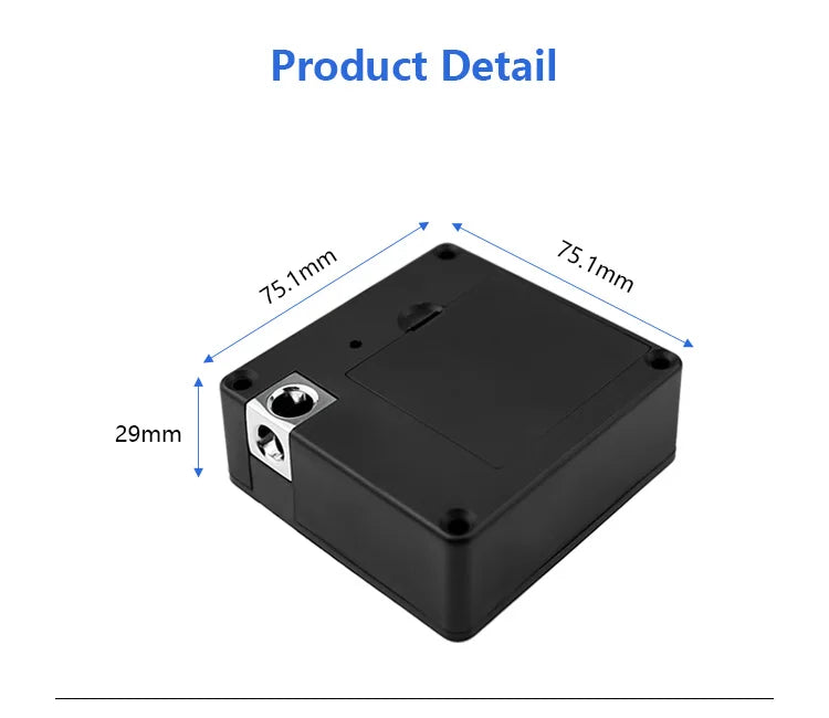 Tediton TTlock Hidden Invisible Electronic RFID Card Cabinet Drawer Lock for Home Office Private Locker Drawer