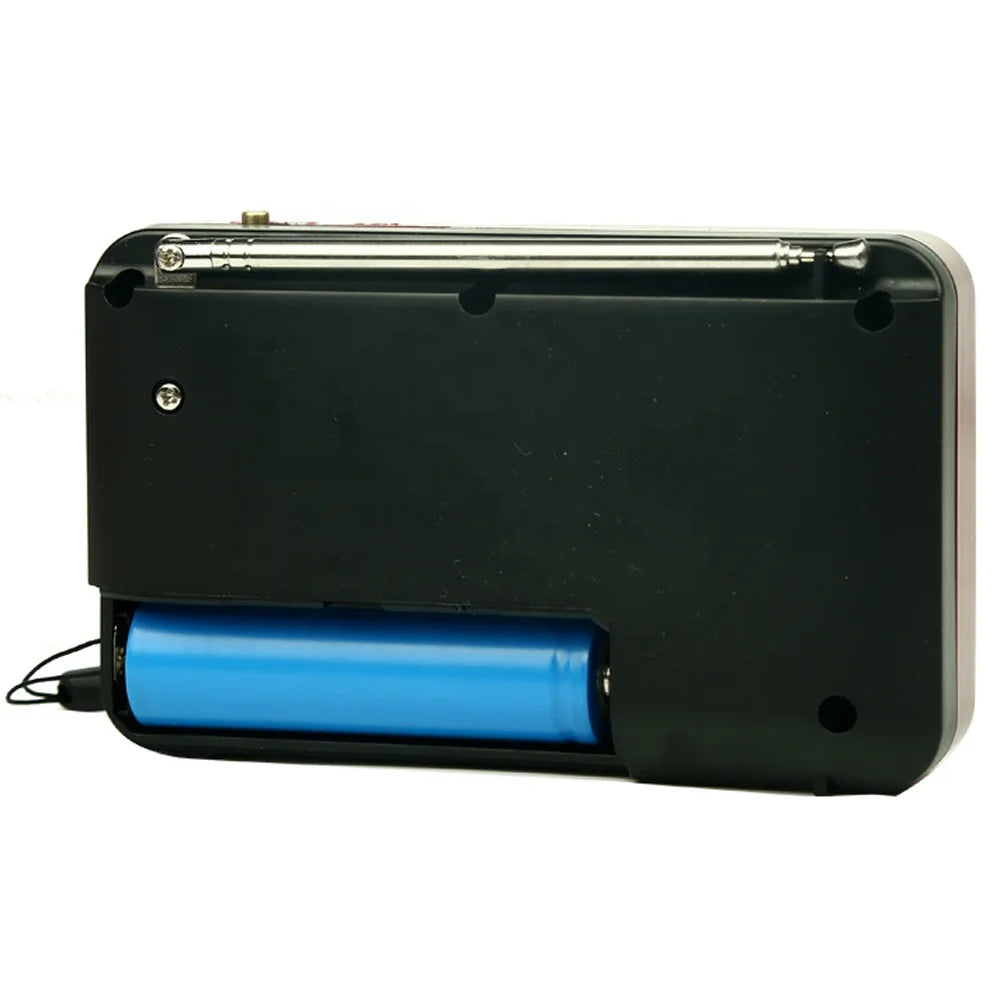 Rechargeable Mini Portable Radio Handheld Digital FM USB TF MP3 Player Outdoor Speaker
