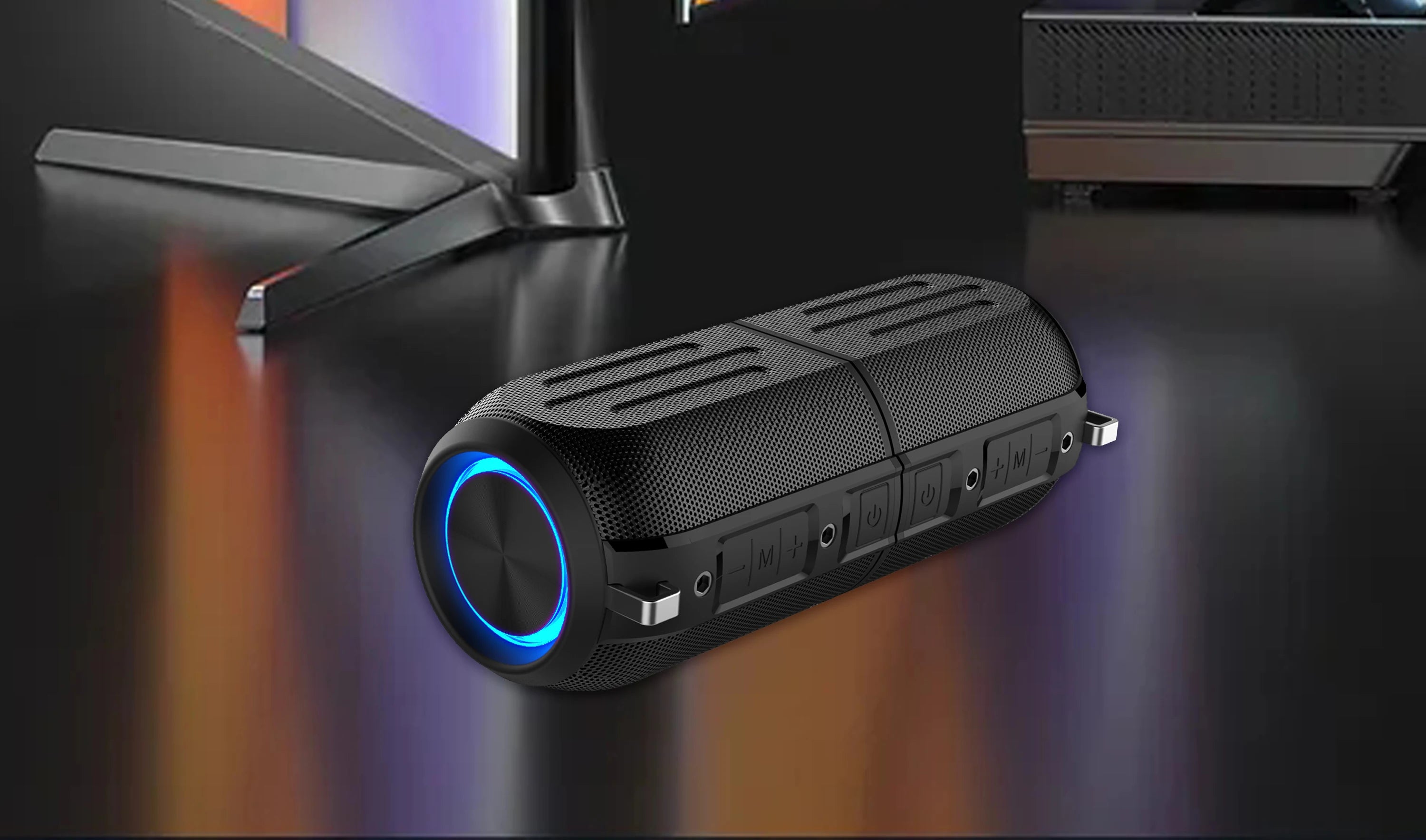 Portable Blue-tooths Sound Box Column Speaker Wireless IP56 Gadgets Electronic Parlantes Music System with TF Card