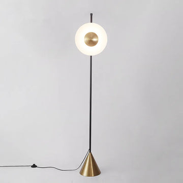 Nordic Minimalist Metal Floor Lamp H175cm Round Shade Living Room Bedroom Modern Luxury Hotel Industrial Chic Reading Lamp
