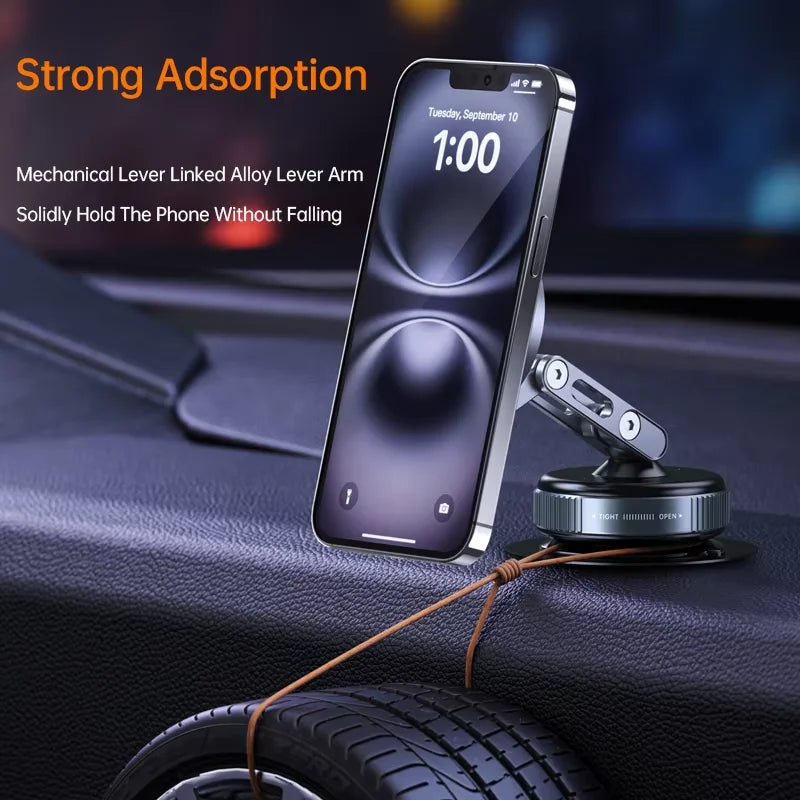 2025 Trending Magnetic Alloy Car Dashboard Phone Holders Mobile Phone Mount Holder for iPhone & for Huawei
