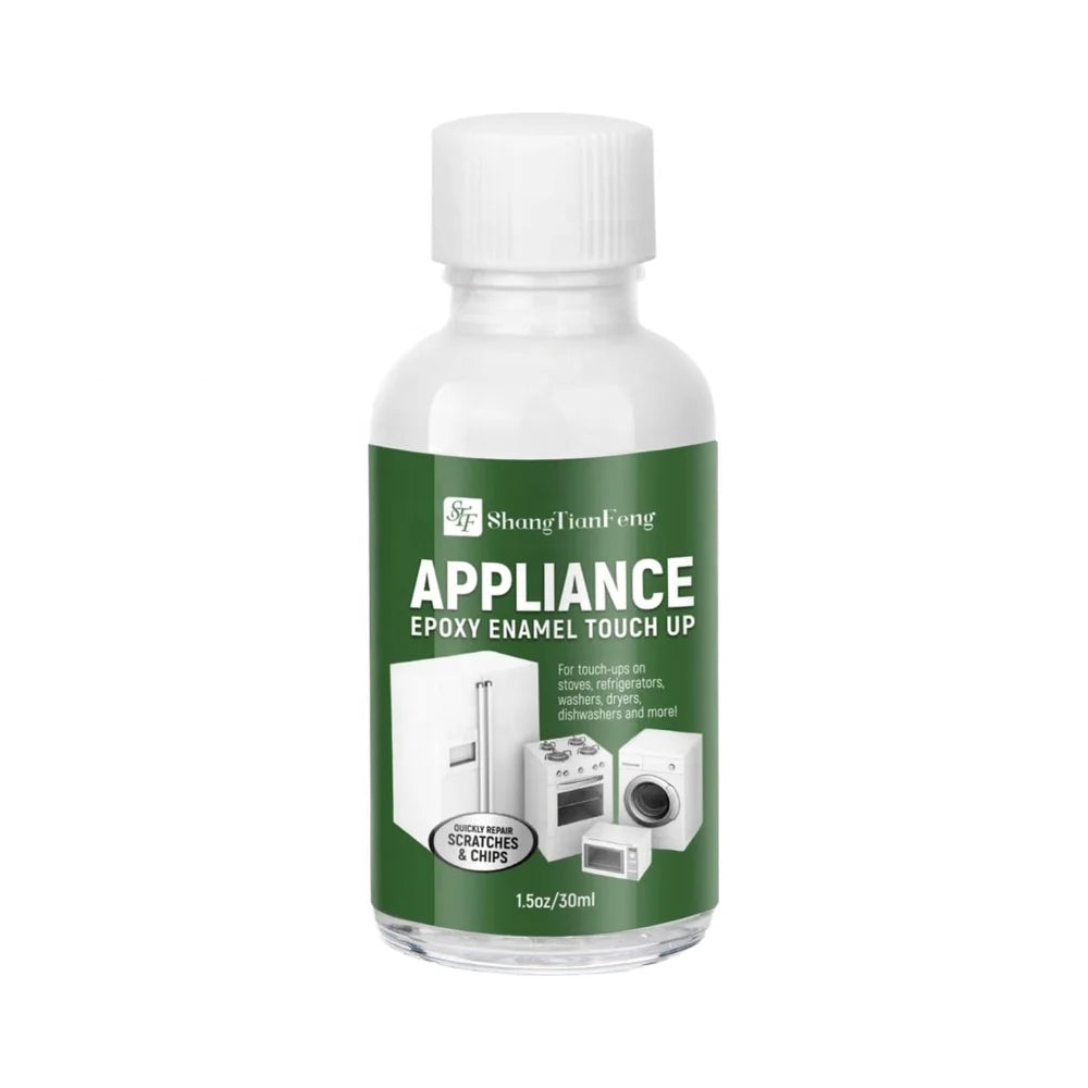 High-Gloss 1.5 Fl Oz White Touch Paint for Electrical Appliances Appliance Maintenance Washing Machine Microwave Oven Other