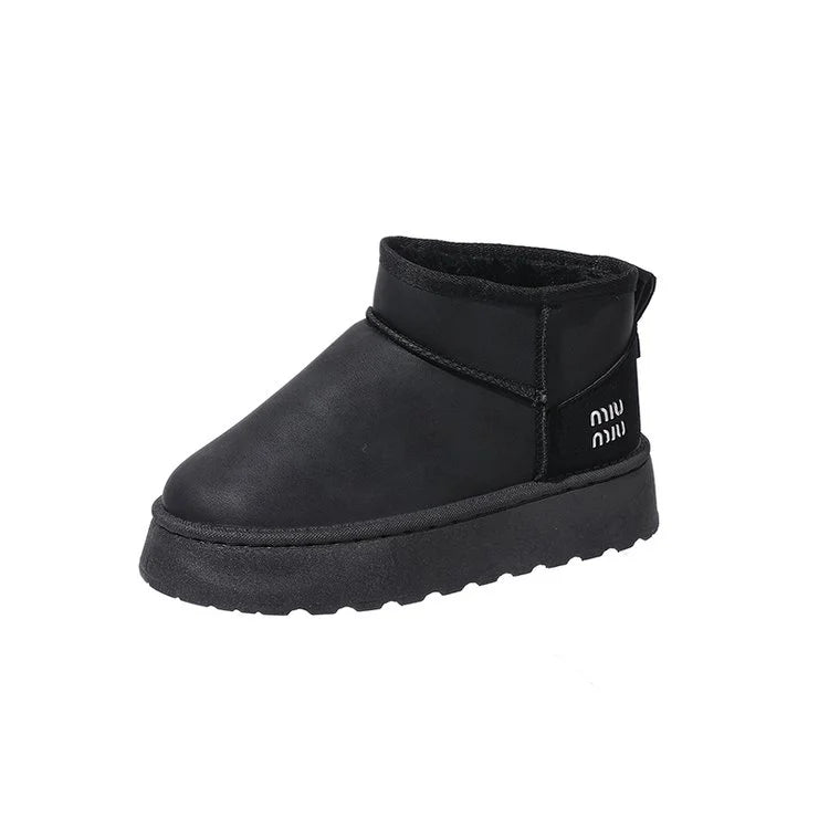 2026 New Product Designer Waterproof Warm Anti slip Winter Comfortable Fur Lining Women Casual Outdoor Shoes Snow Boots