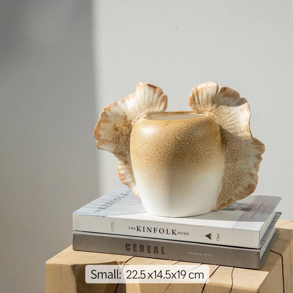 Merlin Living Hand Painting Flower Vase for Home Decor Butterfly Vase Ceramic Decoration Chaozhou Ceramic Factory Wholesale