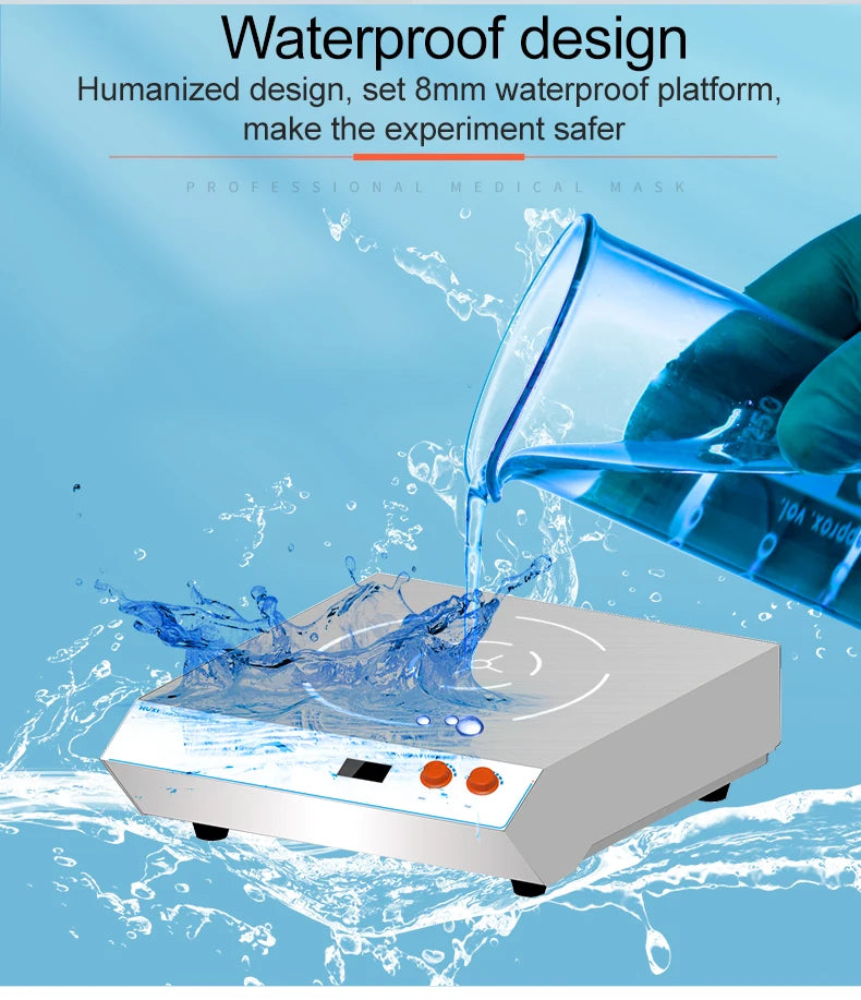 HUXI 150L Large Capacity Stainless Steel Magnetic Stirrer Large Volume Mixer