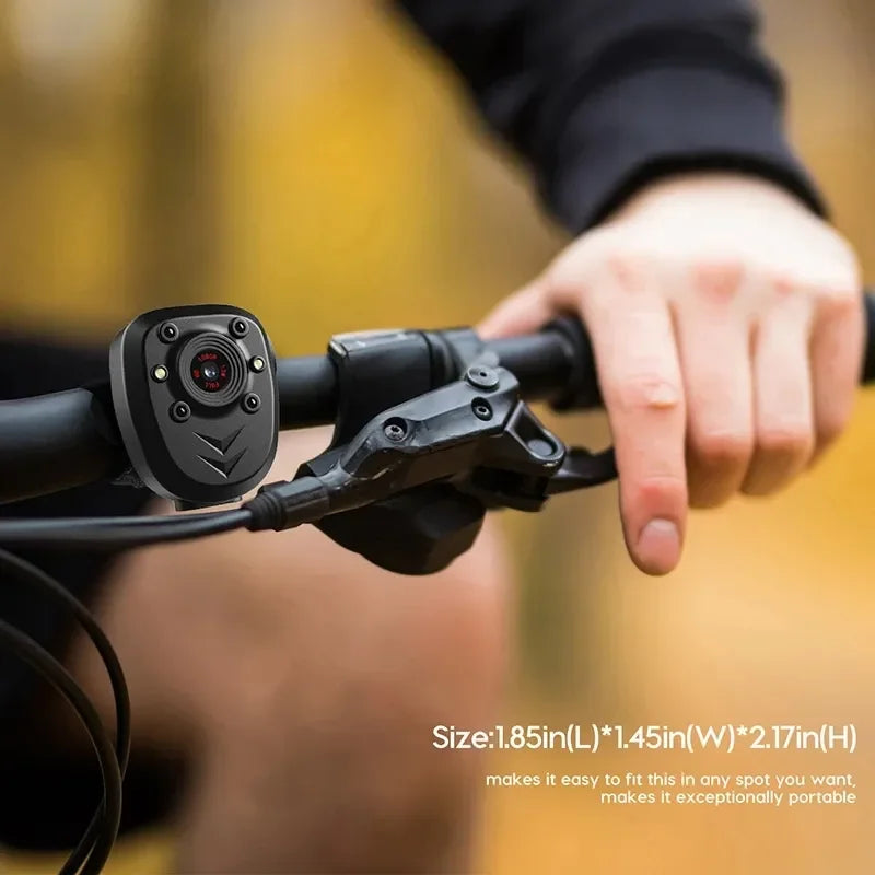 Mini Body Camera Video Recorder with Night Vision IR & Loop Record HD 1080P Wearable Cam for Home Outdoor Security Guard