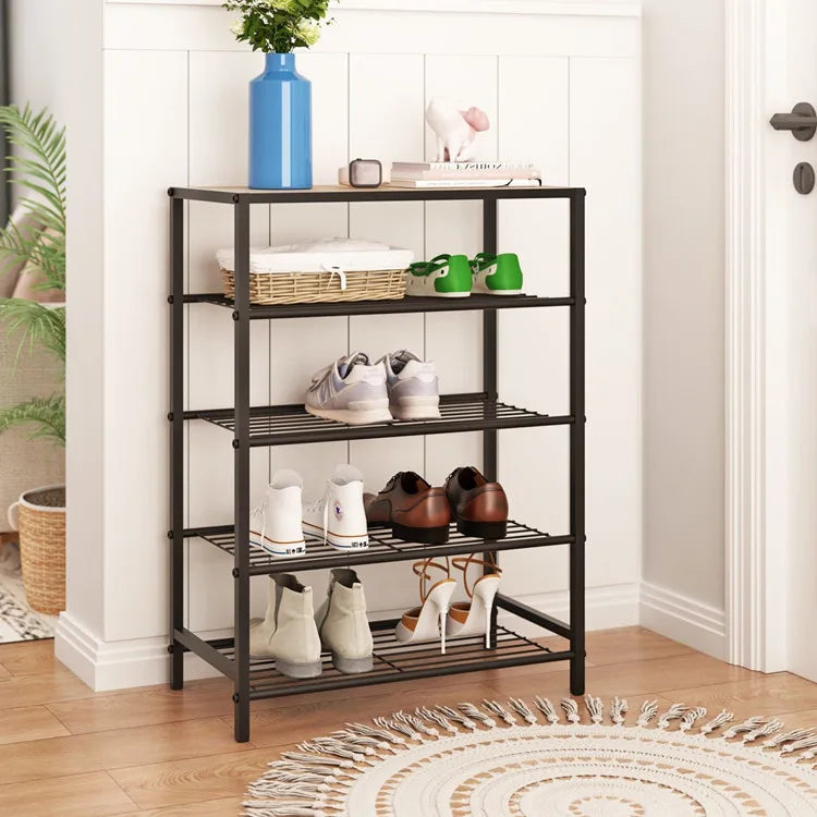 High Quality Modern Metal Shoe Rack Storage Organizer 2/3/4 Layers Easy to Assemble